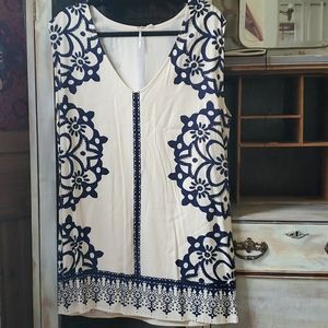 Free People rayon beaded tunic medium NWT
